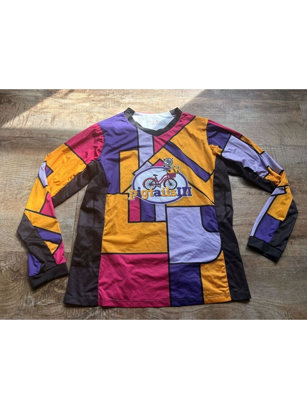 Primal Women's 2XL Colorful Geometric Long Sleeve Cycling Jersey
